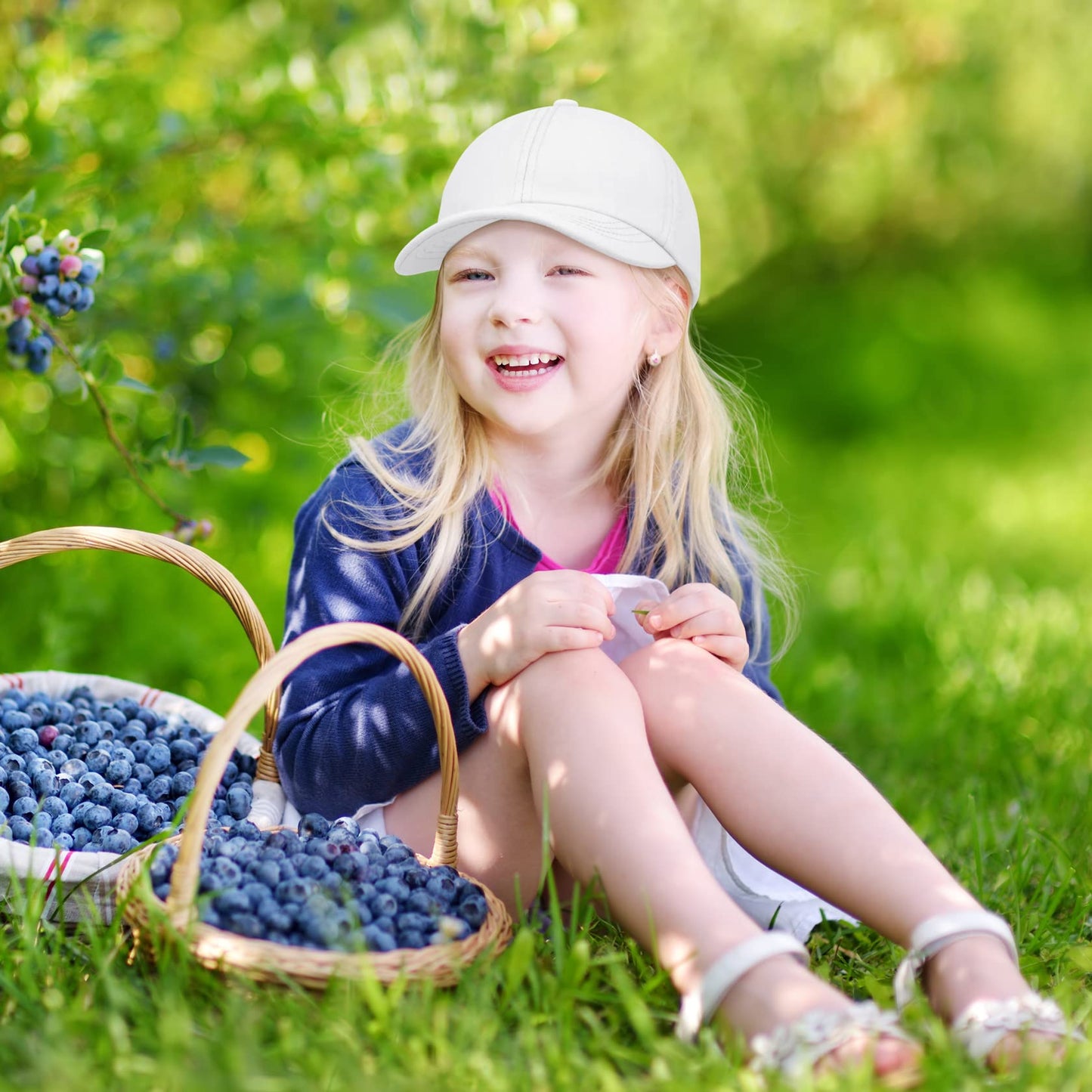 Toddler Baseball Hat Kids Hats Girls Hat Toddler Hats Girls 2T-4T Toddler Baseball Cap Sun Hat Kids Girls Baseball Hat White