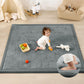 PaPaMat 1.3 Thick Foam Baby Play Mat Extra Large 79x158, Basic Padded Plush Tummy Time Crawling Mat, Non-Slip Support Area Rug f