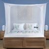 Iblay 10X6.5 Ft White Mosquito Netting For Double Bed Polyester Material  Machardani Net 3 People Bed