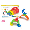 Lalaboom - 13 Piece Rainbow Arches and Baby Toddler Beads to Assemble - Montessori Educational Shape and Color STEM Construction