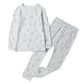 Owlivia 100% Organic Cotton Baby Long Sleeve Pajama Sets, Toddler Boy Girl 2-Piece Sleepwear(5 Years, Grey Rabbit)