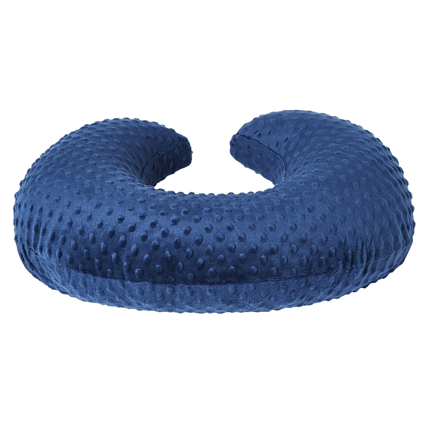 Nursing Pillow Cover Breastfeeding Pillow Cases Minky Dot Slipcover (Estate Blue)