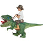 One Casa Inflatable Costume Dinosaur Riding T Rex Air Blow Up Funny Party Halloween Costume For Kids (2-3Yrs)