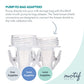 Motif Medical, Pump-To-Bag Adapters, Compatible With All Motif Breast Pumps Clear