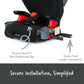 Britax Highpoint Backless Belt-Positioning Booster Seat, SafeWash Black Ombre