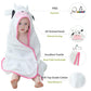 Michley Unisex Baby Animal Hooded Bath Towel Soft Cotton Beach Swimming Bathrobe For 0-6T, Cow
