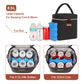 Mancro Breastmilk Cooler Bag with Ice Pack Fits 6 Baby Bottles Up to 9 Ounce, Insulated Baby Bottle Bag with Strap for Nursing M