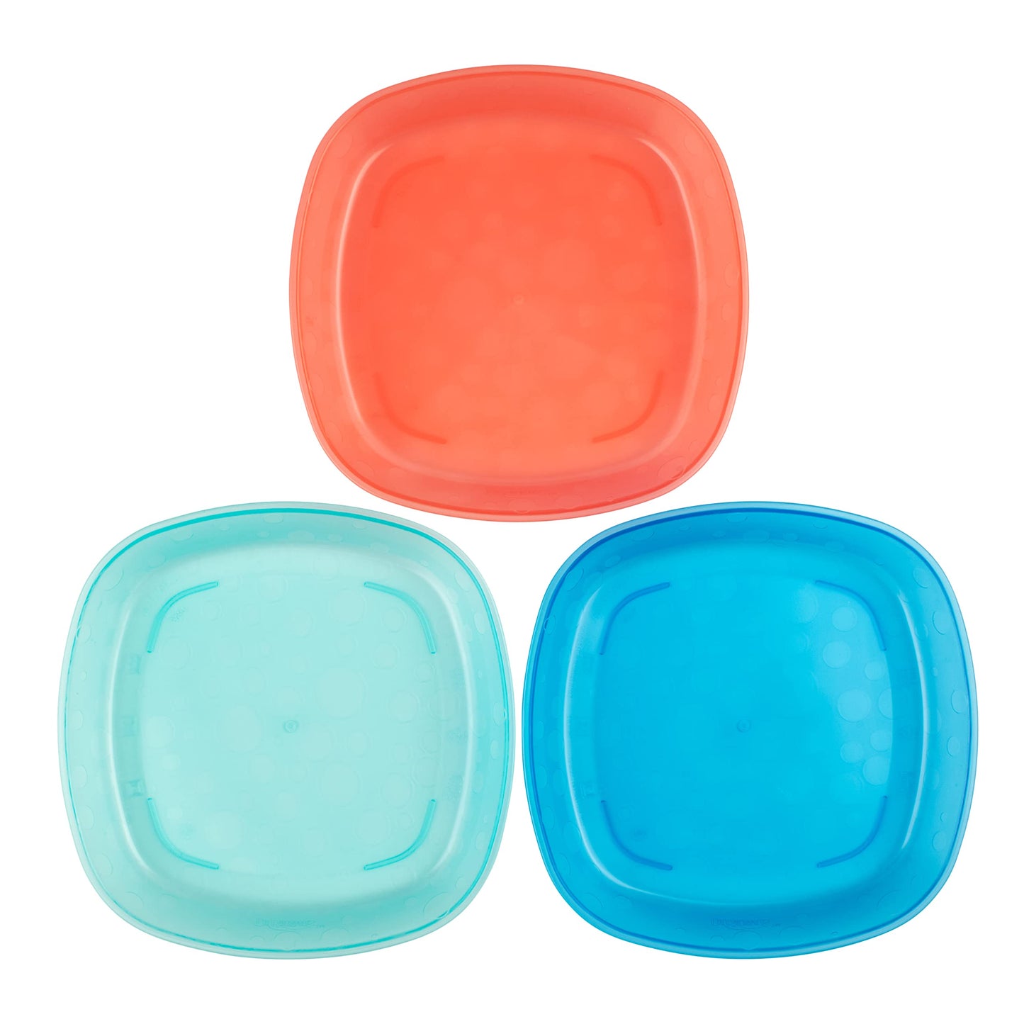 Dr. Browns Designed to Nourish Stackable Plates for Toddlers & Babies, BPA Free - 3-Pack, 4m+