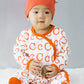 Babysoy Organic Newborn Baby Alphabet Footie Onepiece With Feet (06-12 Months, V)
