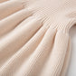 Simplee Kids Little Girls' Long Sleeve Girl Dresses And Rompers Ribbed Knit Sweater Dress Apricot For 6 Months