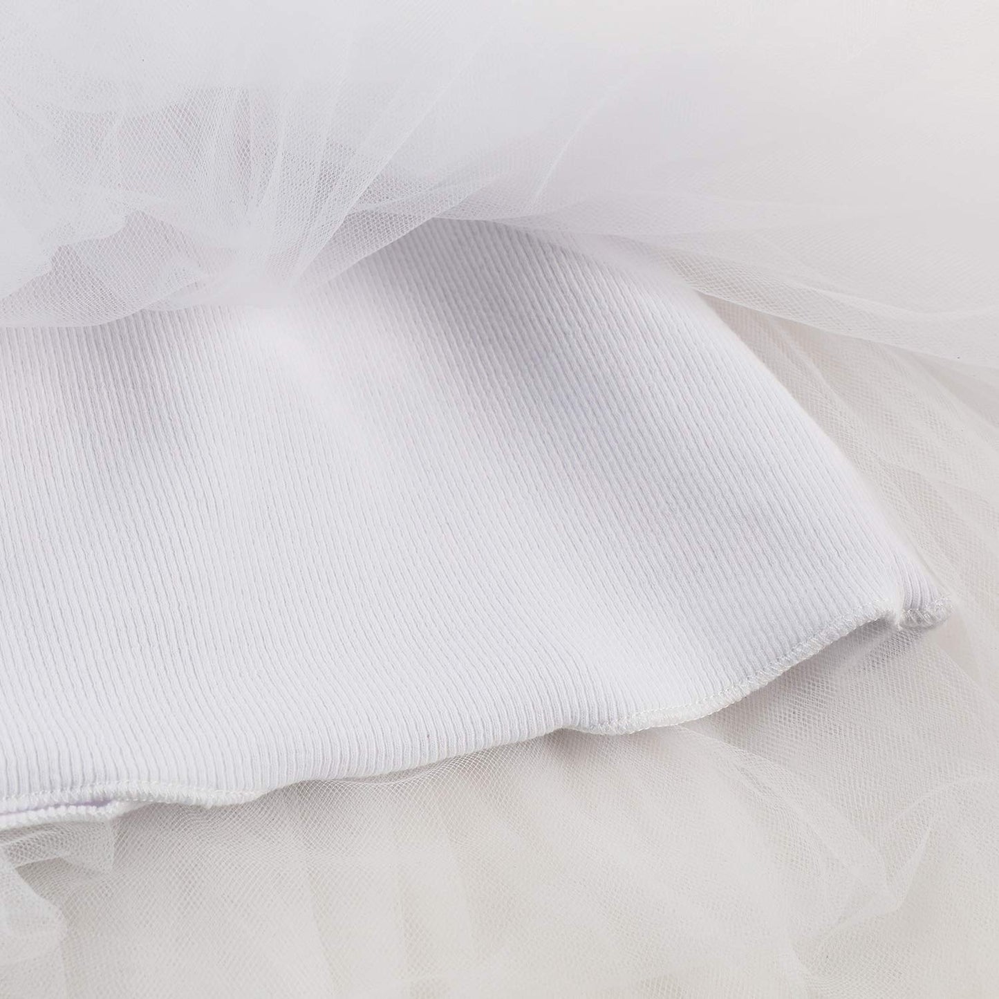 Lyxiof Toddler Tutu Dress Baby Girls Tulle Sleeveless Princess Party Sundress White 7 Years