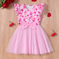 Toddler Girls Heart Puffy Dresses Summer Tutu Party Dress Pink Tulle Dress Baby Valentine'S Day Outfit 6-7 Years 1089