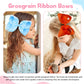 Oaoleer 40Pcs 8' Hair Bows Clips Grosgrain Ribbon Bows Hair Alligator Clips Hair Barrettes Hair Accessories For Baby Girls Infa