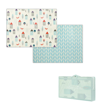 Dream On Me Play Time Reversible Baby Playmat, Foldable Extra Large Thick Foam Crawling Playmats for Toddlers, Waterproof Portab