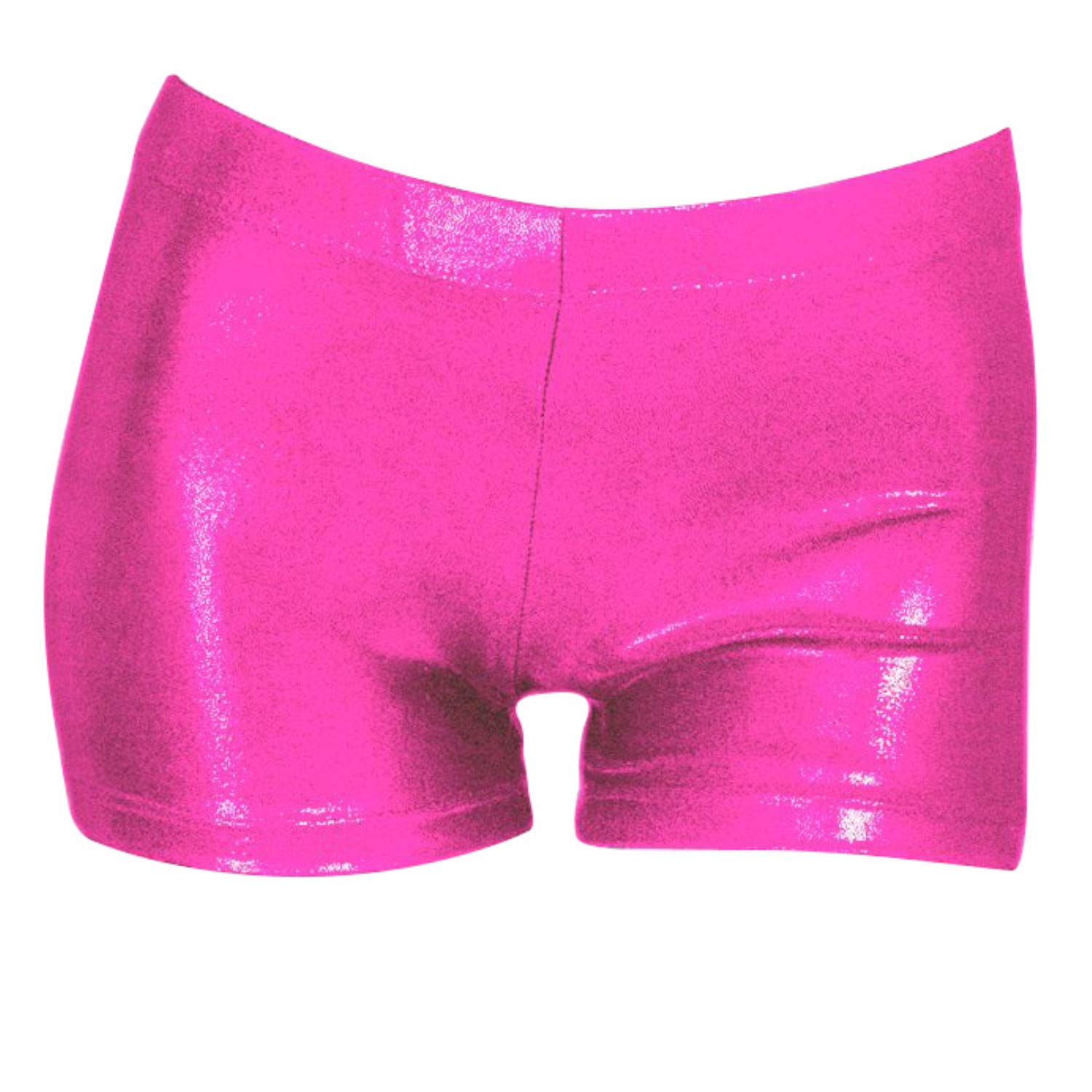 ZIZI Little Big Girls Sparkle Dance Tumbling Athletic Gymnastics Rose Red Short 416Years