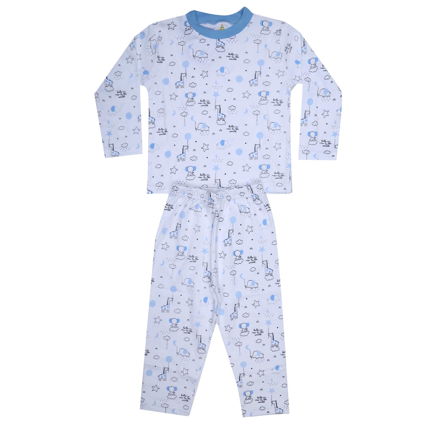 100% Cotton Animal Printed Night Suit (910 Years)