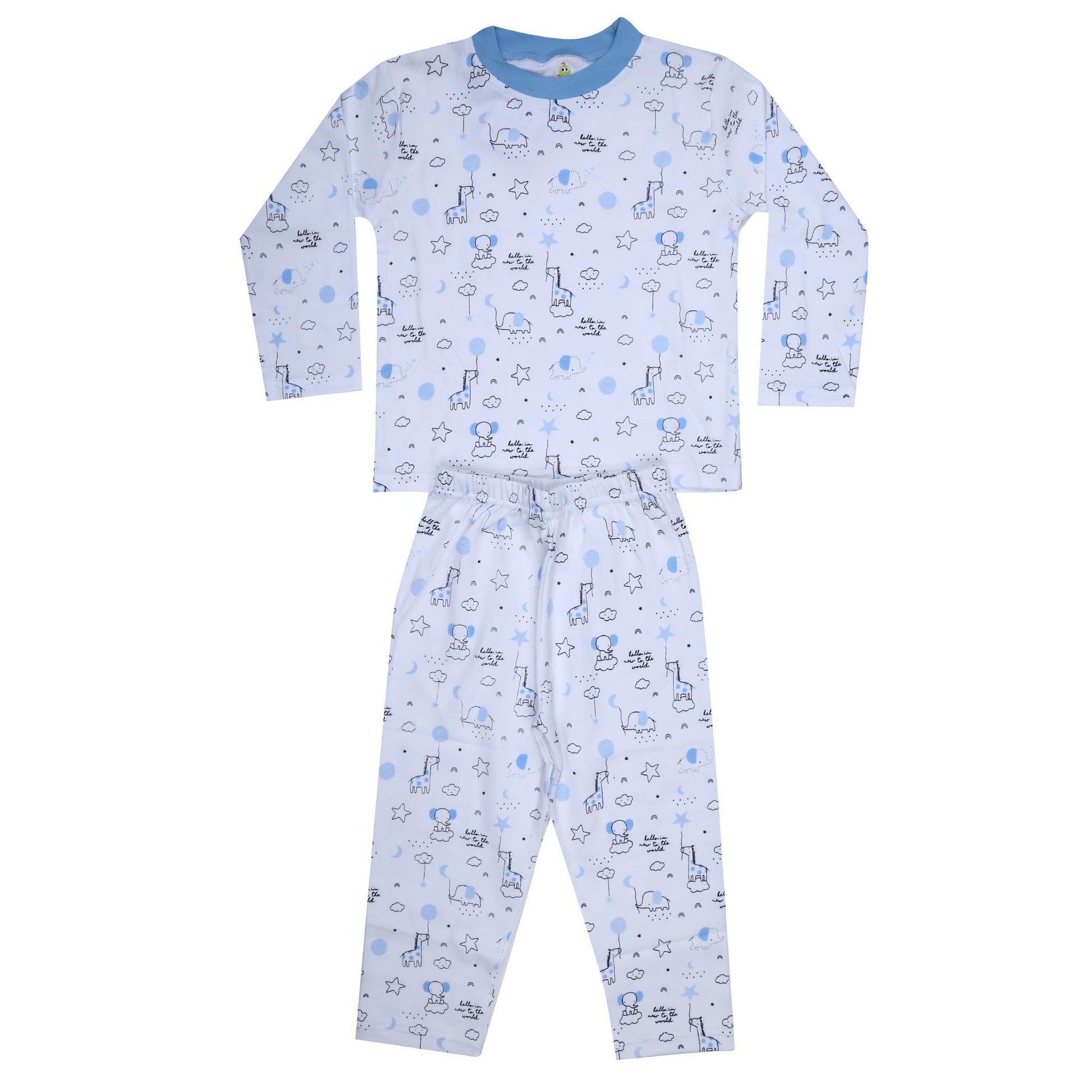 100% Cotton Animal Printed Night Suit (910 Years)