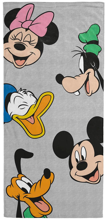 Disney Mickey Mouse & Friends Kids Bath Pool Beach Towel - Super Soft & Absorbent 100% Cotton Towel, Measures 28 X 58 Features,