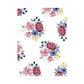 Hudson Baby Unisex Baby Cotton Flannel Burp Cloths Bundle, Blush Navy Floral, One Size