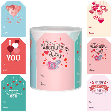 23 Inch Valentines Decorations Stickers, Colorful Heart Stickers, Love Labels, Personalised Design Diy Pink Stickers For Art Cra