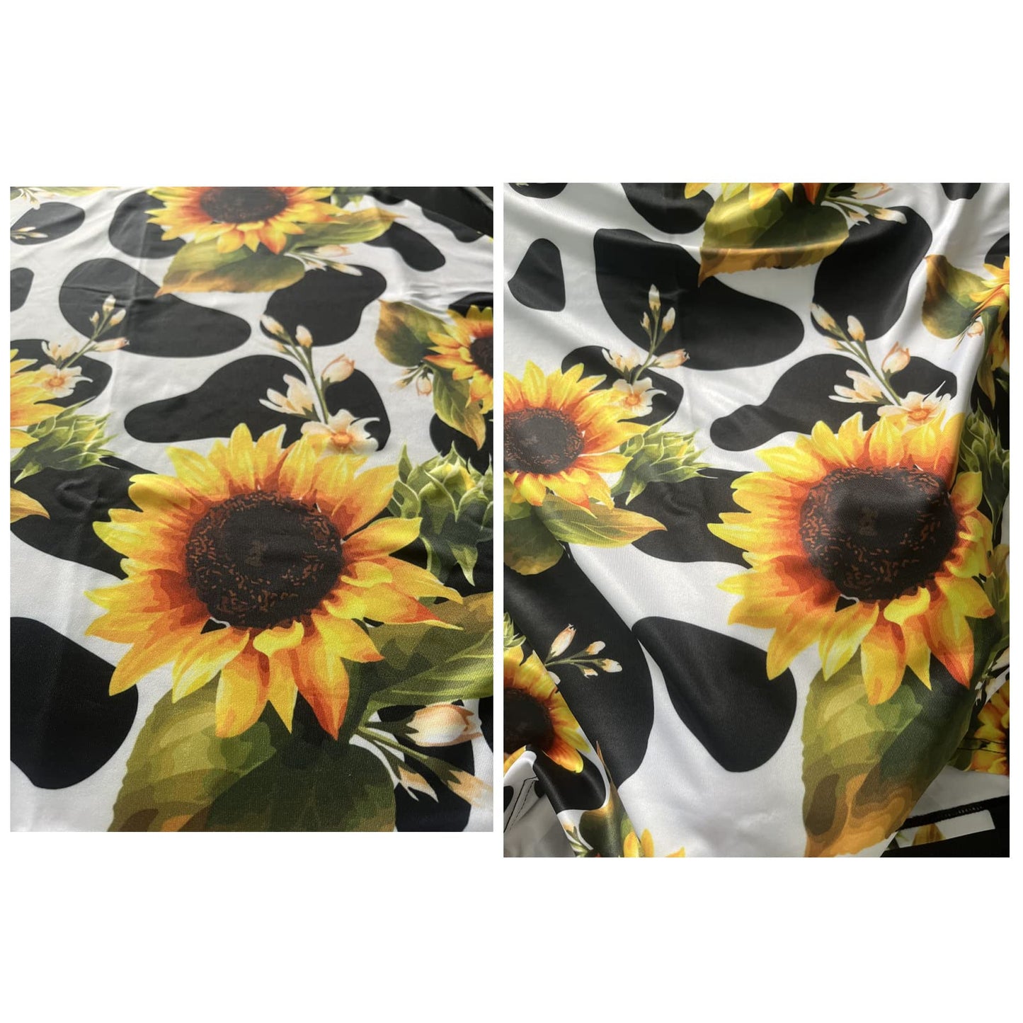 Ledback Novelty Cow Sunflower Print Stretchy Car Seat Cover For Babies,Nursing Cover Breastfeeding Cover,Soft Breathable Baby Ca