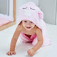 Hiphop Panda Bamboo Hooded Baby Towel - Soft Hooded Bath Towel For Babie, Toddler,Infant, Perfect For Boy And Girl - (Pink Rabbi