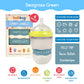 Inchbug Orbit Labels - Baby Bottle Name Labels For Daycare, Sippy Cup Bands - Engraved Silicone, Reusable, Dishwasher Safe, Whit