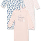 Yoga Sprout Cotton Gowns, 3 Pack, Snuggle Bunny, 0-6 Months