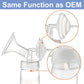 2X 17 Mm Maymom Two-Piece Wide Neck Pump Parts Compatible With Spectra S1,Spectra S2 Pumps And 2 Valves; Incl Wide Mouth Flanges