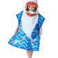 Athaelay Toddler Bath Beach Towel Poncho With Hood, Kid Bath Pool Swim Bathrobe Cover-Ups Swimwear (Grey Shark)