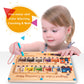 Magnetic Color and Number Maze Board Wooden Montessori Fine Motor Skills Toys for 2 3 Year Old Preschool Learning Activities Cla