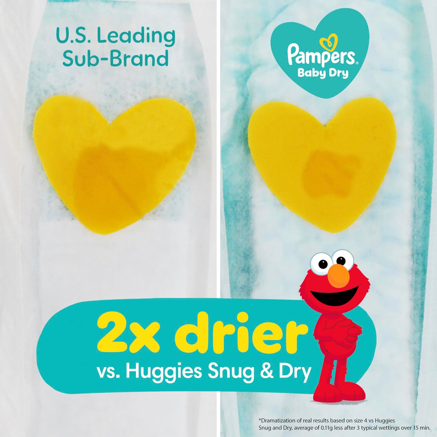 Pampers Diapers - Baby Dry - Size 7, 88 Count, Absorbent Disposable Infant Diaper (Packaging May Vary)