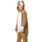 Canasour Sloth Onesie Kids Halloween Cosplay Costume Girls One Piece Pjs Anime Unisex Hoodie Pajamas Brown For 5T Boys Party Pyj