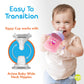 Avima Baby 10 Oz Spill Proof Baby Sippy Cup W/Interchangeable Soft Spout Nipple - Trainer Sippy Cup With Handles - Bpa Free & Di