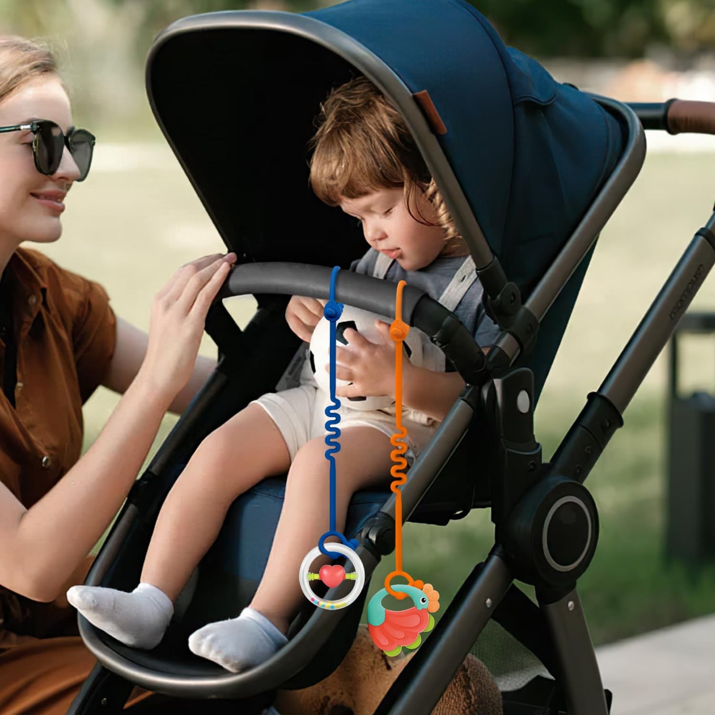 Baby Toy Strap - Keep Your Baby'S Toys And Sippy Cups Secure With Toy Straps And Sippy Cup Strap, 5 Pack Adjustable Silicone Str