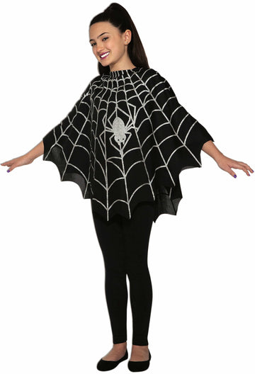 Rubies  414291 Child Spider Poncho Girls Costume  One Size
