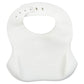 Three Little Tots Modern Silicone Baby Bib - Adjustable Fit Waterproof Catch Bibs ((Cloud)