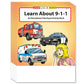 ZOCO - Learn About 911 - Coloring & Activity Books (25 Bulk Pack, Without Crayons) - EMT, EMS Dispatcher, Police, Sheriff, Fire 