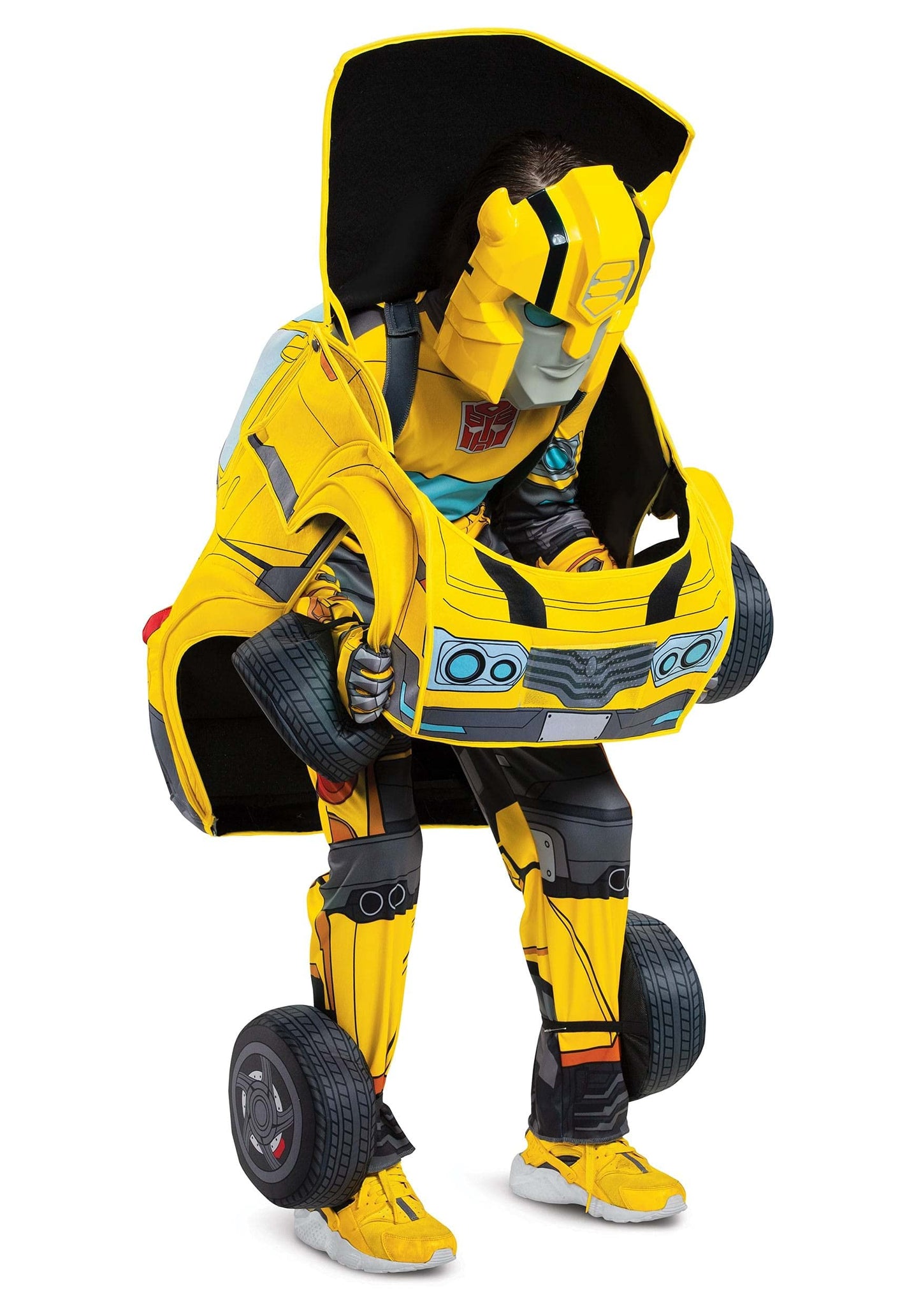 Disguise Transformers Kids Bumblebee Converting Costume - 4/6, Yellow