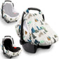 Baby Car Seat Cover, Adventure Mountains Carseat Canopy For Babies, Infant Carseat Cover, Summer Cozy Net Cover, Universal Fit,
