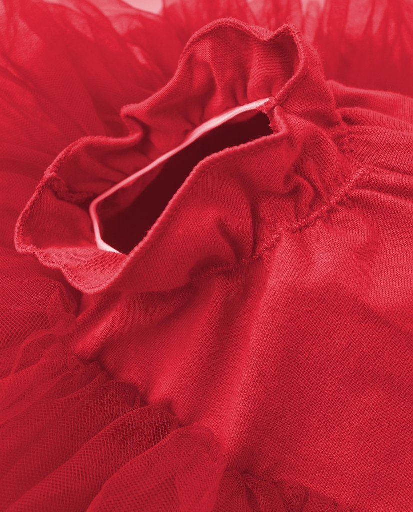 Dancina Baby Bloomer Romper Tutu Skirt Ages 6-24 Months Red