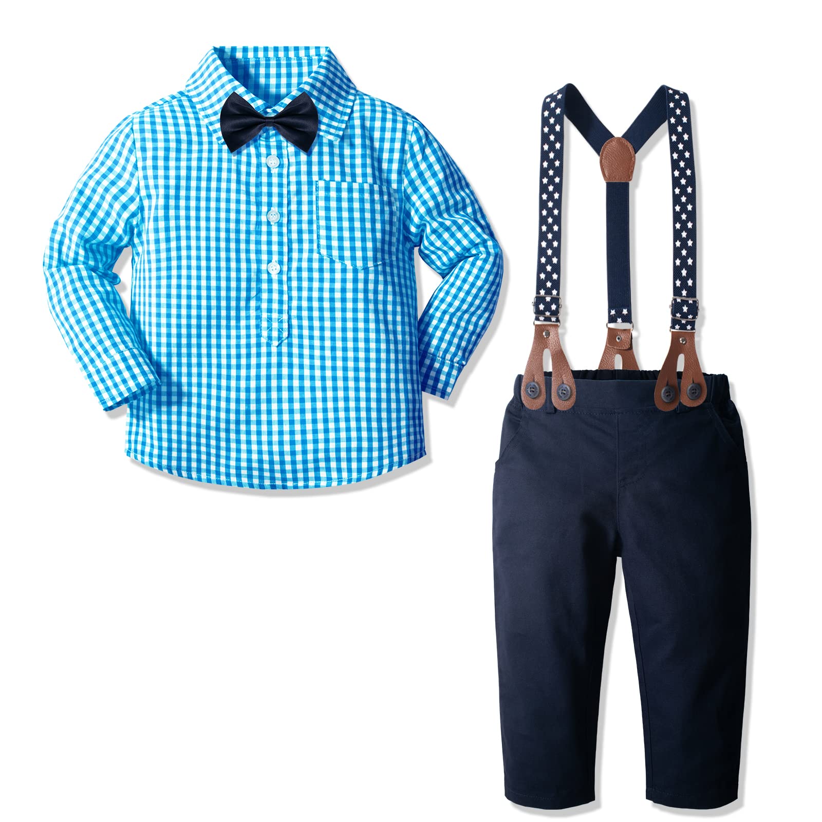 Yilaku Baby Boys Clothes Toddlers Dress Outfits Cotton Shirt + Bow Tie – Cutebab WBBAPB07QR9C4JR
