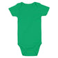 Romperinbox Unisex Solid Baby Bodysuit 0-24 Months (Green, 6-9 Months)
