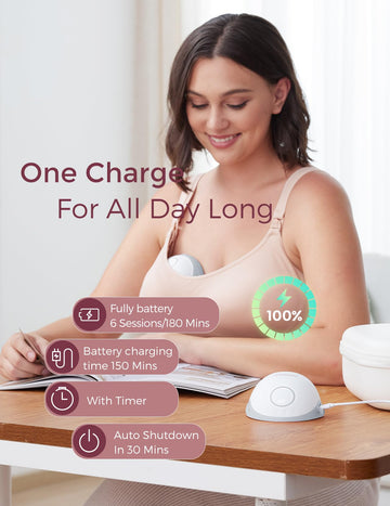 Momcozy Breast Pump Hands Free Mobile Style | M6, Wearable Breastfeeding Pump Ideal Rhythm For More Milk, Doublefit Flange More