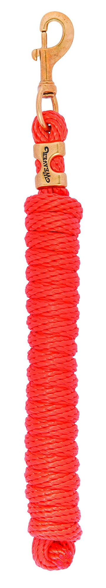 Weaver Leather Poly Lead Rope , Orange, 58 X 10