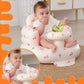 Agitvps Upgrade Inflatable Baby Seat With Tray For Babies 3-36 Months, Built In Air Pump Bumbo Seat With Tray, Load-Capable Baby