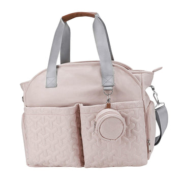 CLUB BOLLYWOOD MeadawgsNappy Changing Bag Handbag mom bag Large Capacity Zipper Closure Durable Light Pink|Baby | Stroller Acces