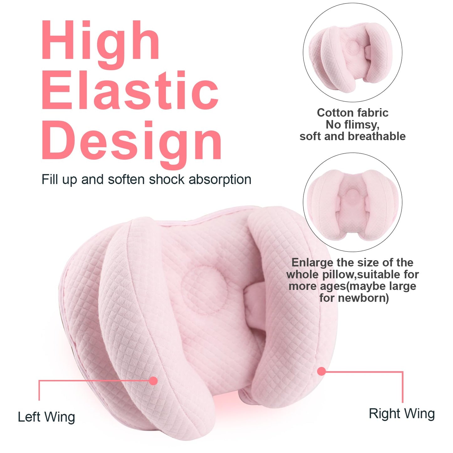 Kakiblin Baby Head Pillow, 2 In 1 Banana Neck Pillow For Baby, Babies Neck Pillow For Stroller Neck Support For Newborn, Adjusta