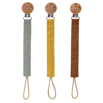 Socub 3 Pack Pacifier Clips For Baby Boys And Girls, Fabric Pacifier Hold With Clip For Binky, Teether Toys, Bpa Free, Baby Show
