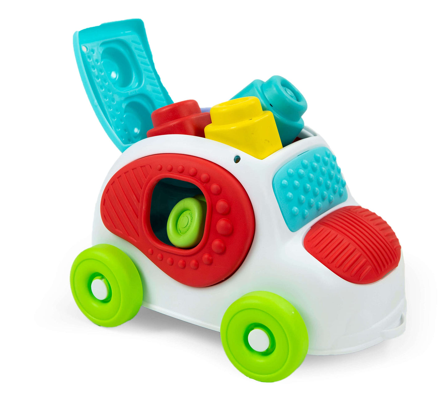 Clementoni 17315 Soft Clemmy Sensory Car for Babies and Toddlers, Ages 6 Months Plus, Multi-Coloured